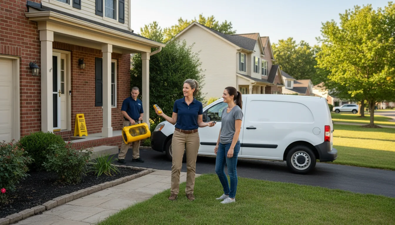 Residential water damage restoration in Equinunk, PA